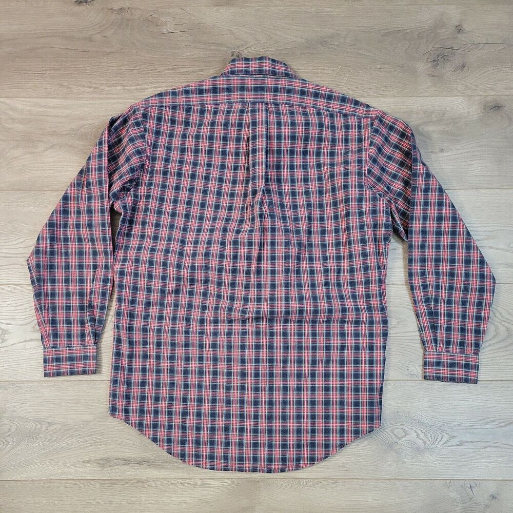 Ralph Lauren Shirt Men 15 Red Plaid Yarmouth Classic Preppy Button Down Casual - Picture 6 of 6